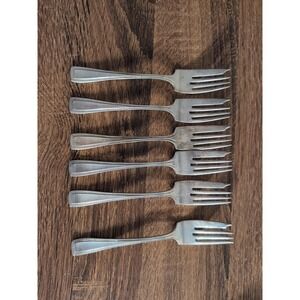 Vintage Antique Silverware Lot 6 Forks Mixed Art Crafts Jewelry Albert Pick